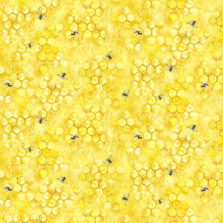 Honey Bee Farm-Flying Bee on Honey Comb