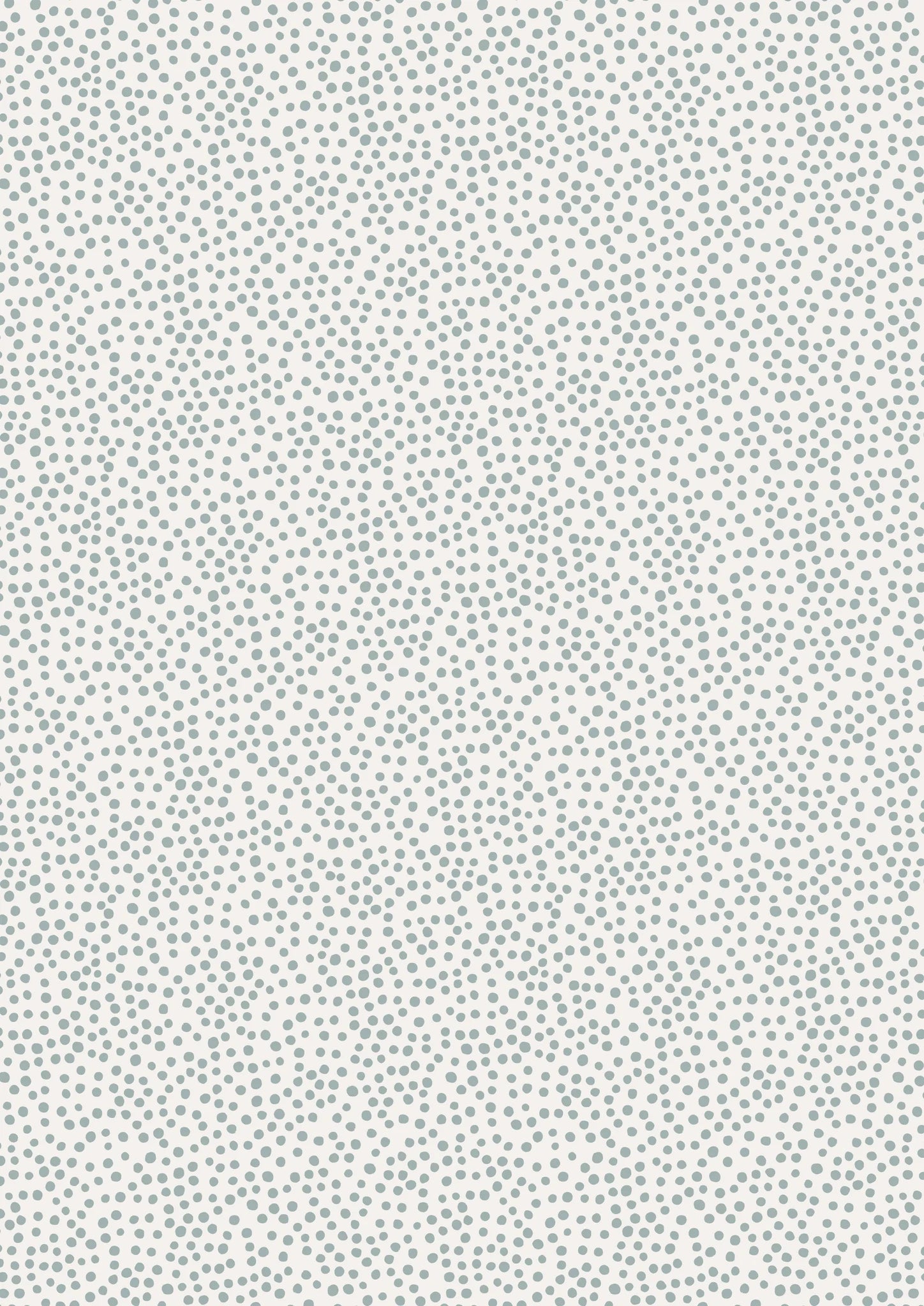 Winter in Bluebell Wood-Flannel Blue/Grey dots on cream