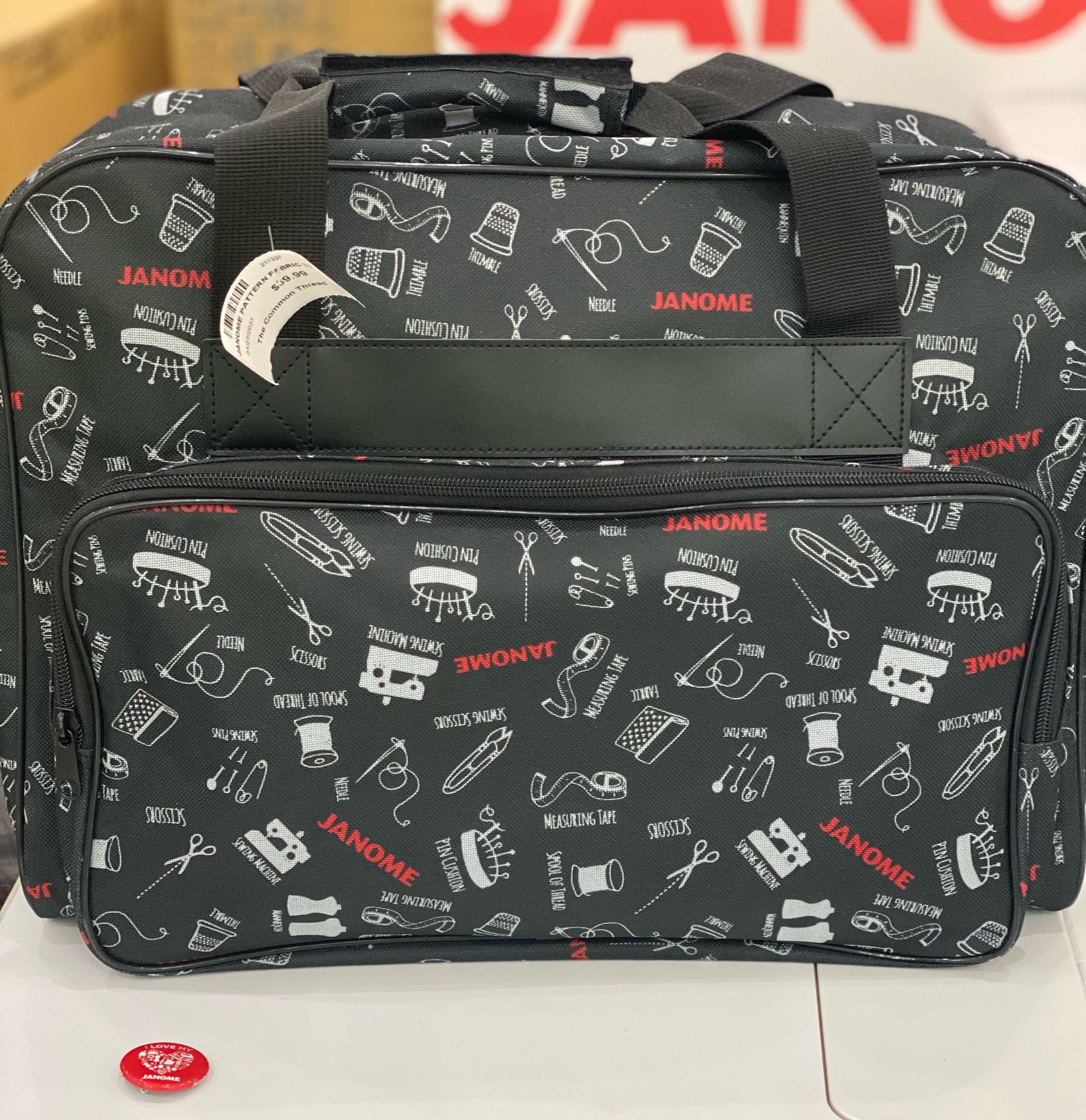 JANOME PATTERN FABRIC TOTE