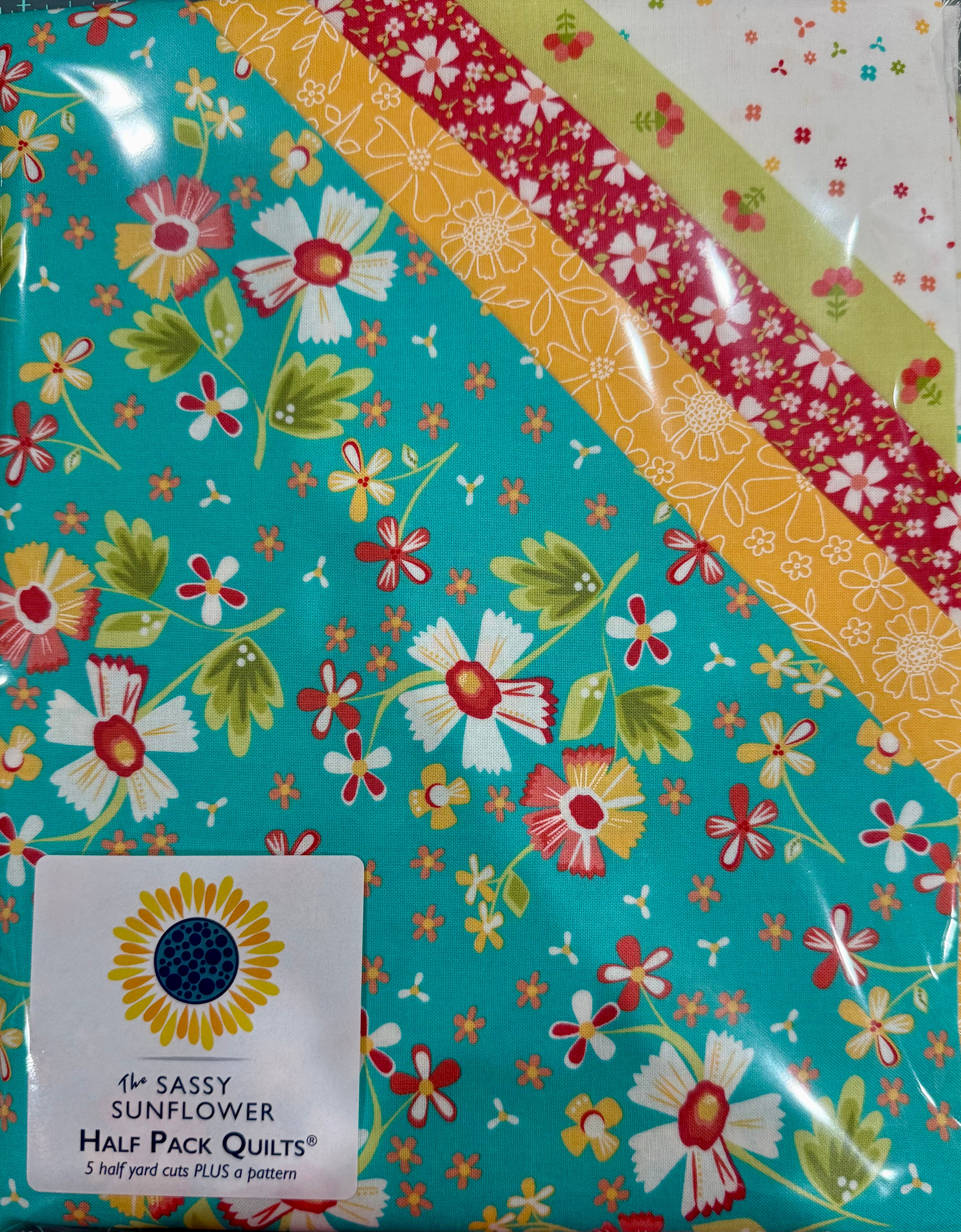In the Garden-The Sassy Sunflower Half Pack Quilts™  Kit