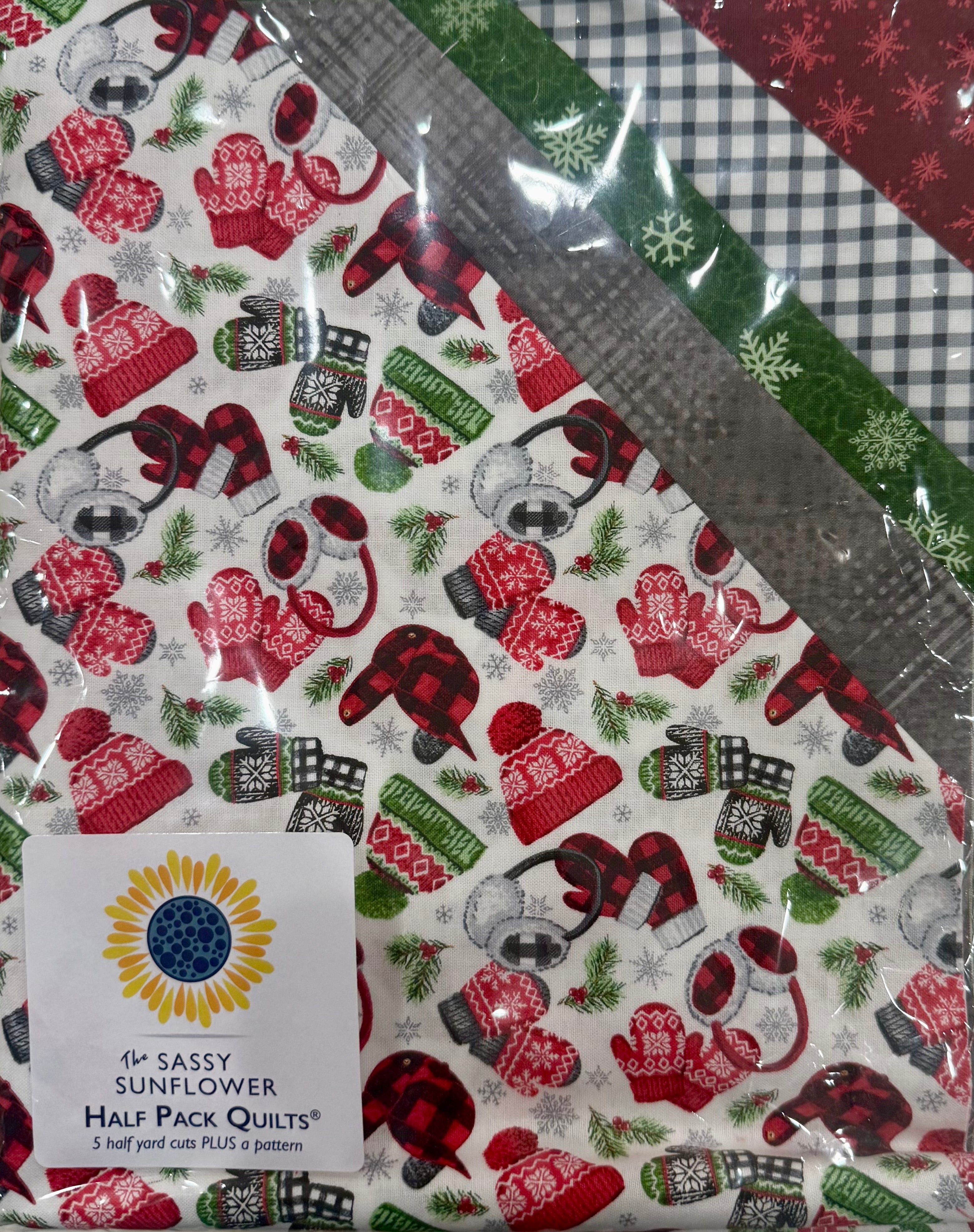 Beary Merry Christmas-The Sassy Sunflower Half Pack Quilts™  Kit   -