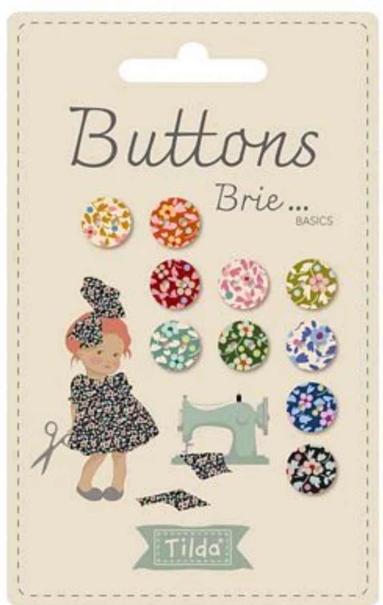 Tilda Brie Buttons, 10 pcs, 10mm
