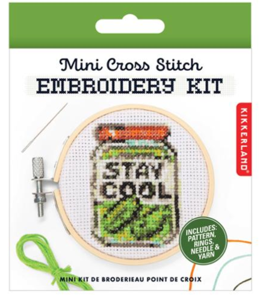 Mini Cross Stitch Embroidery Kit-Pickle