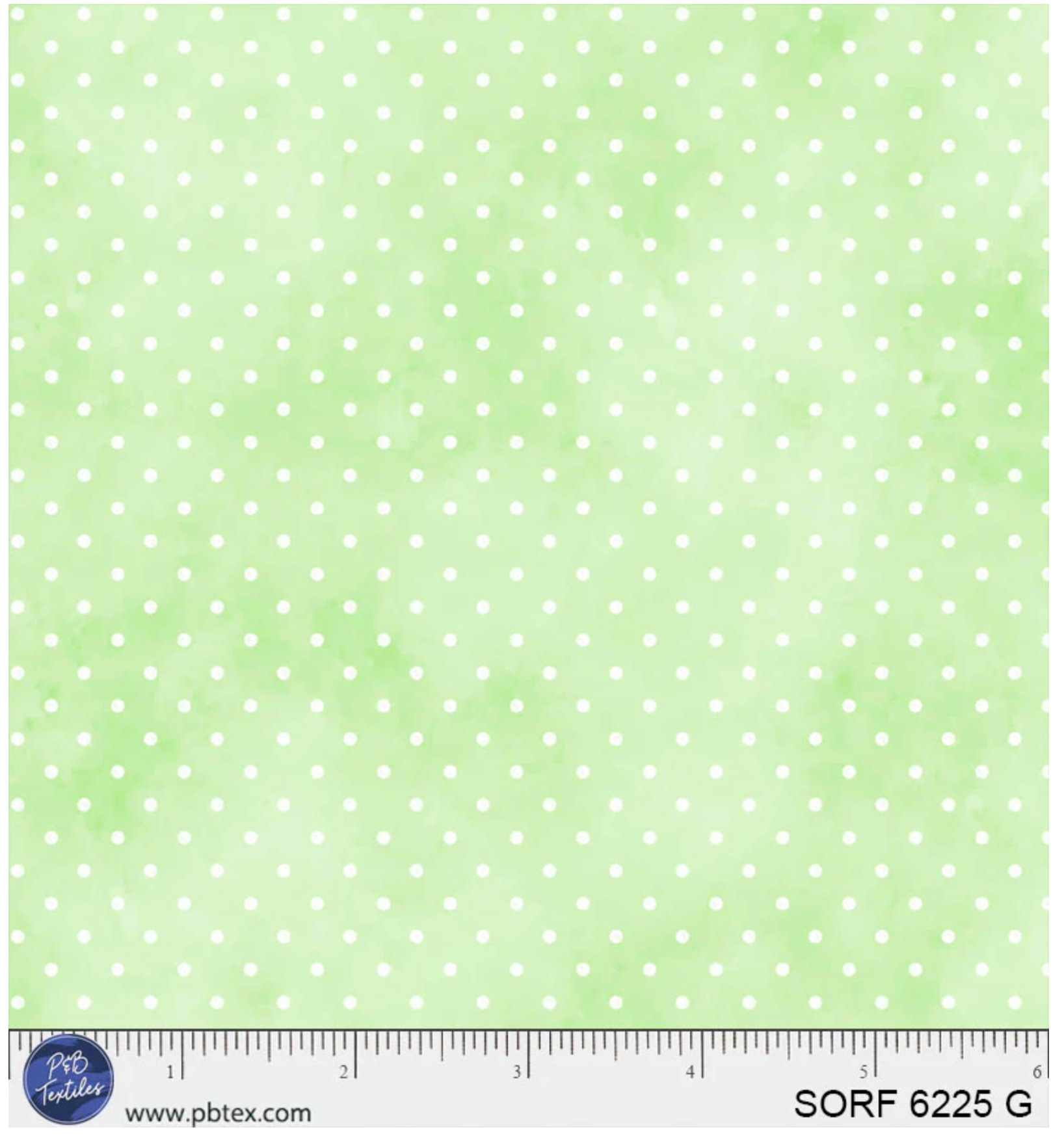 Sorbet Flannel Pin Dot-Green