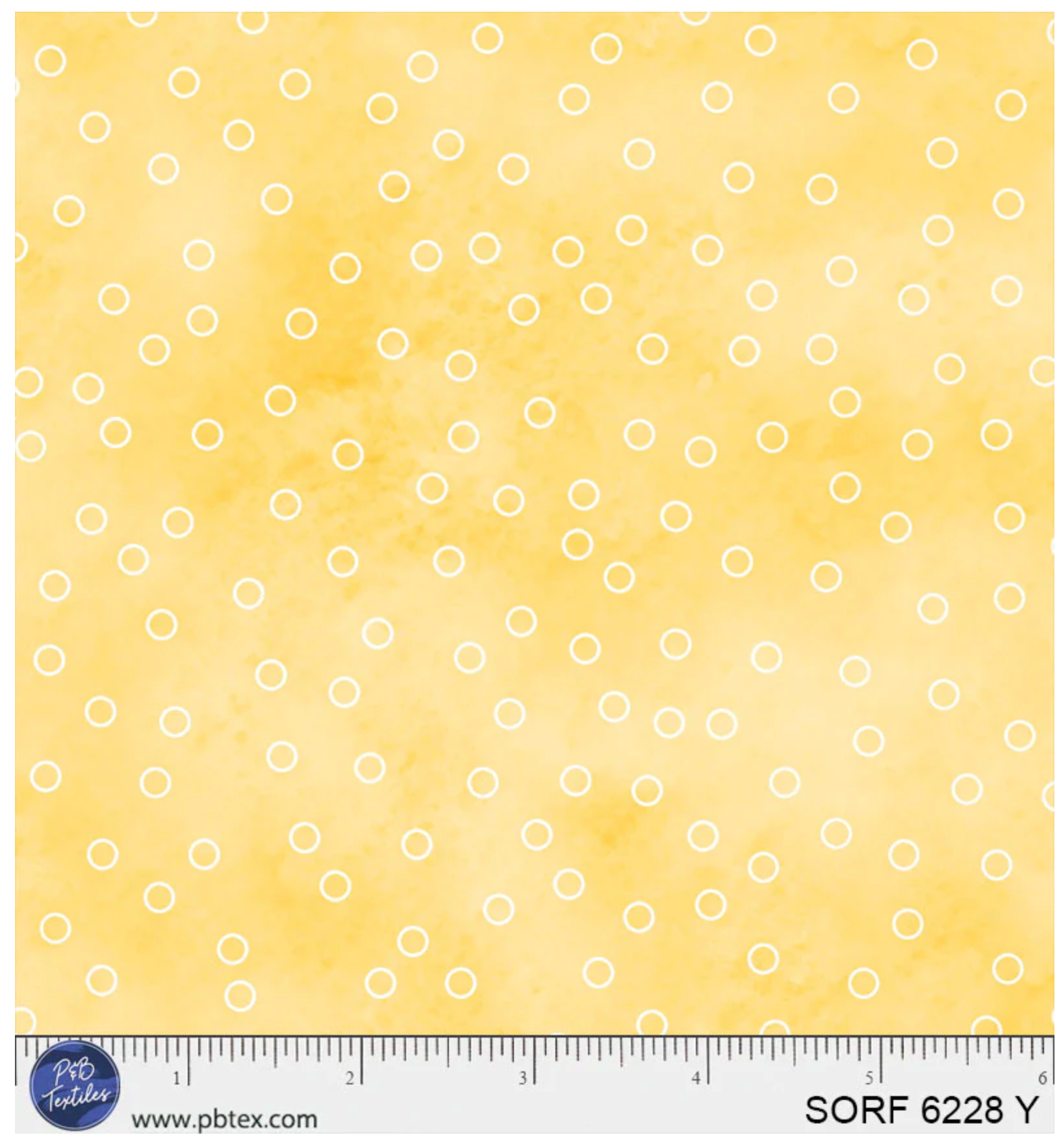 Sorbet Flannel Tossed Open Dot-Yellow