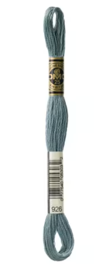 DMC Floss-Medium Grey Green