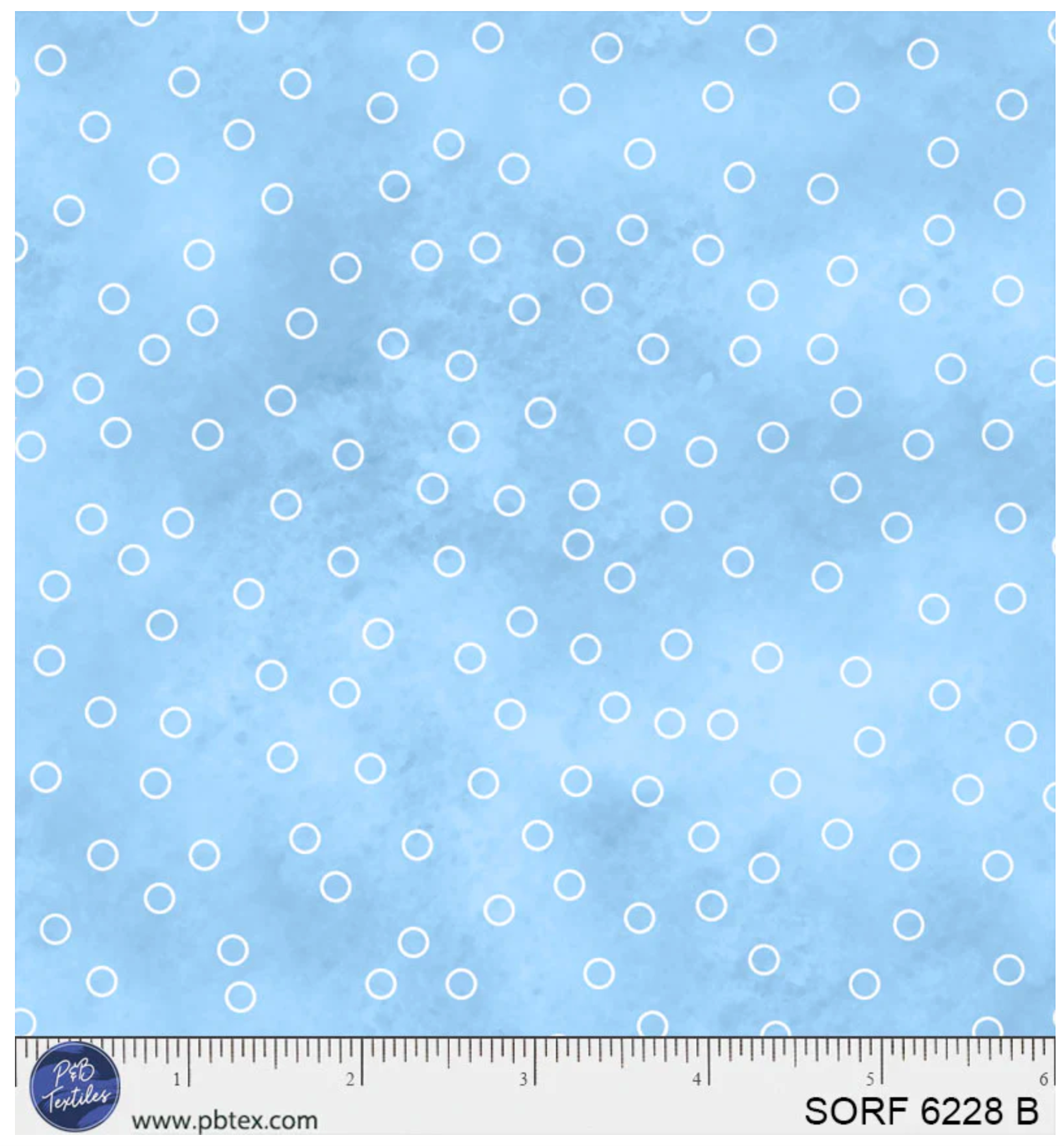 Sorbet Flannel Tossed Open Dot-Blue