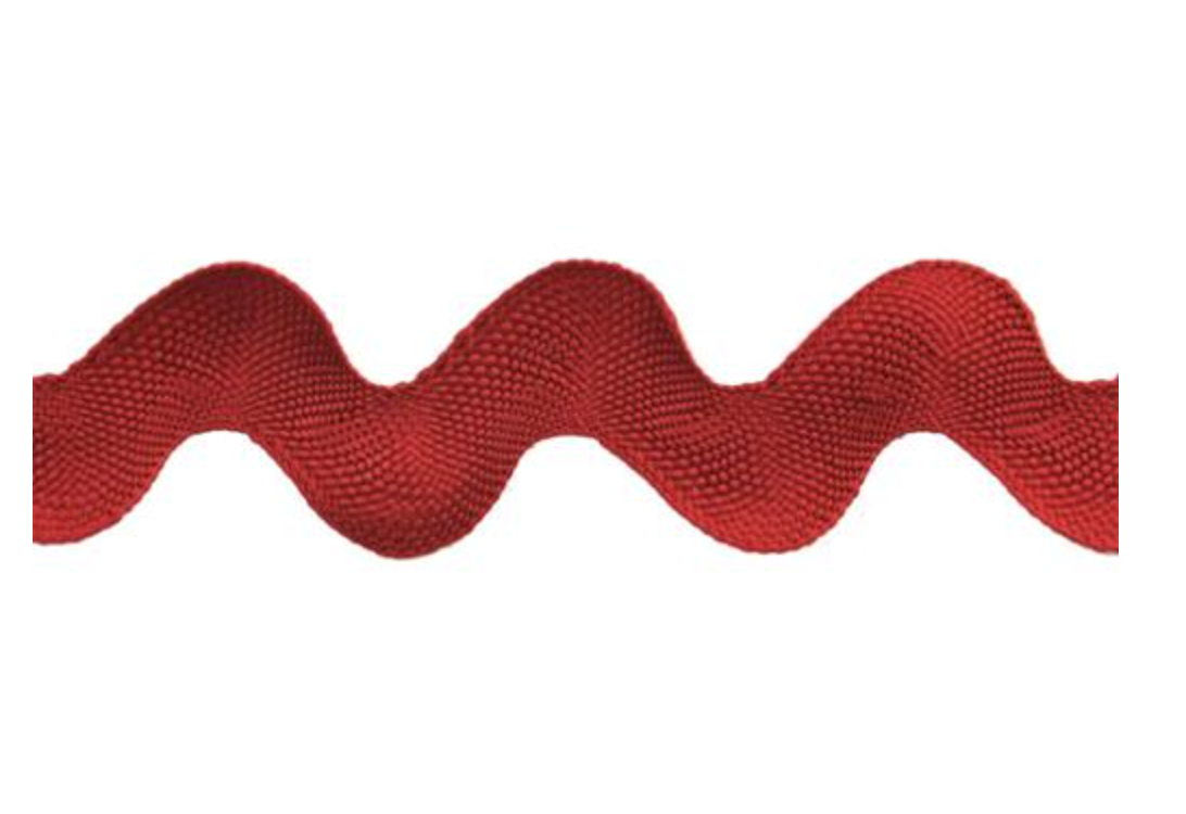 Rick Rack 1 1/4" Red 20 mm