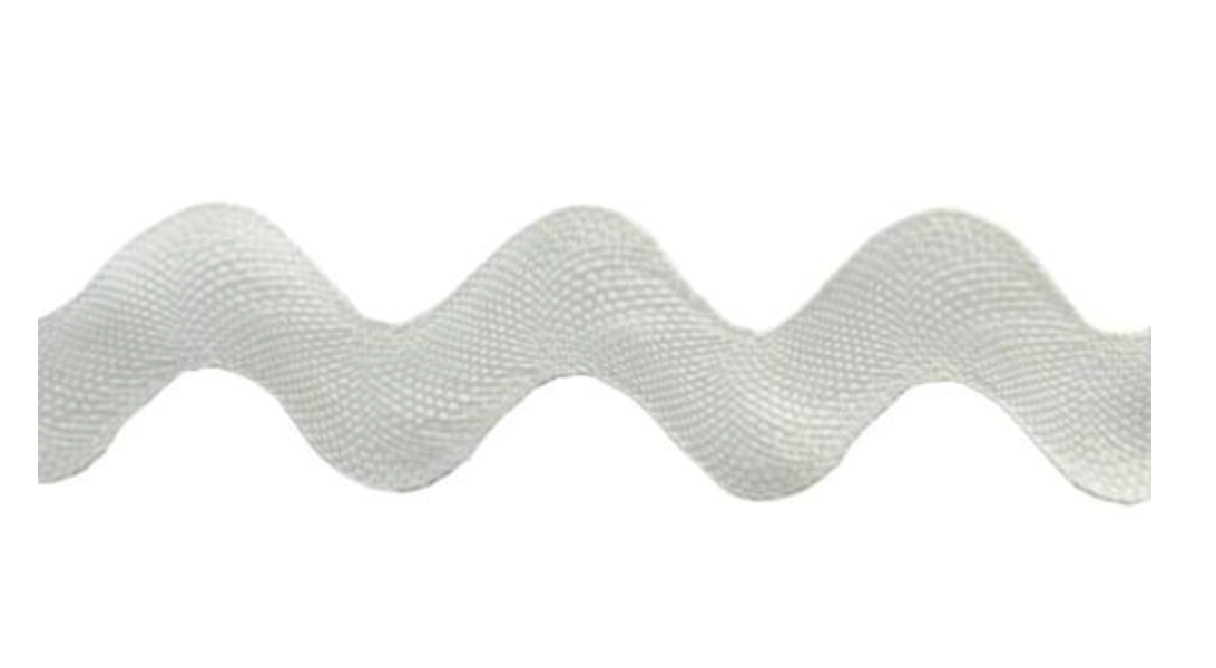 Rick Rack 1 1/4" White 20 mm