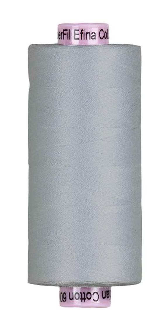 Confetti Cotton Thread-Silver-60 Wt-2 ply-1500 Yards
