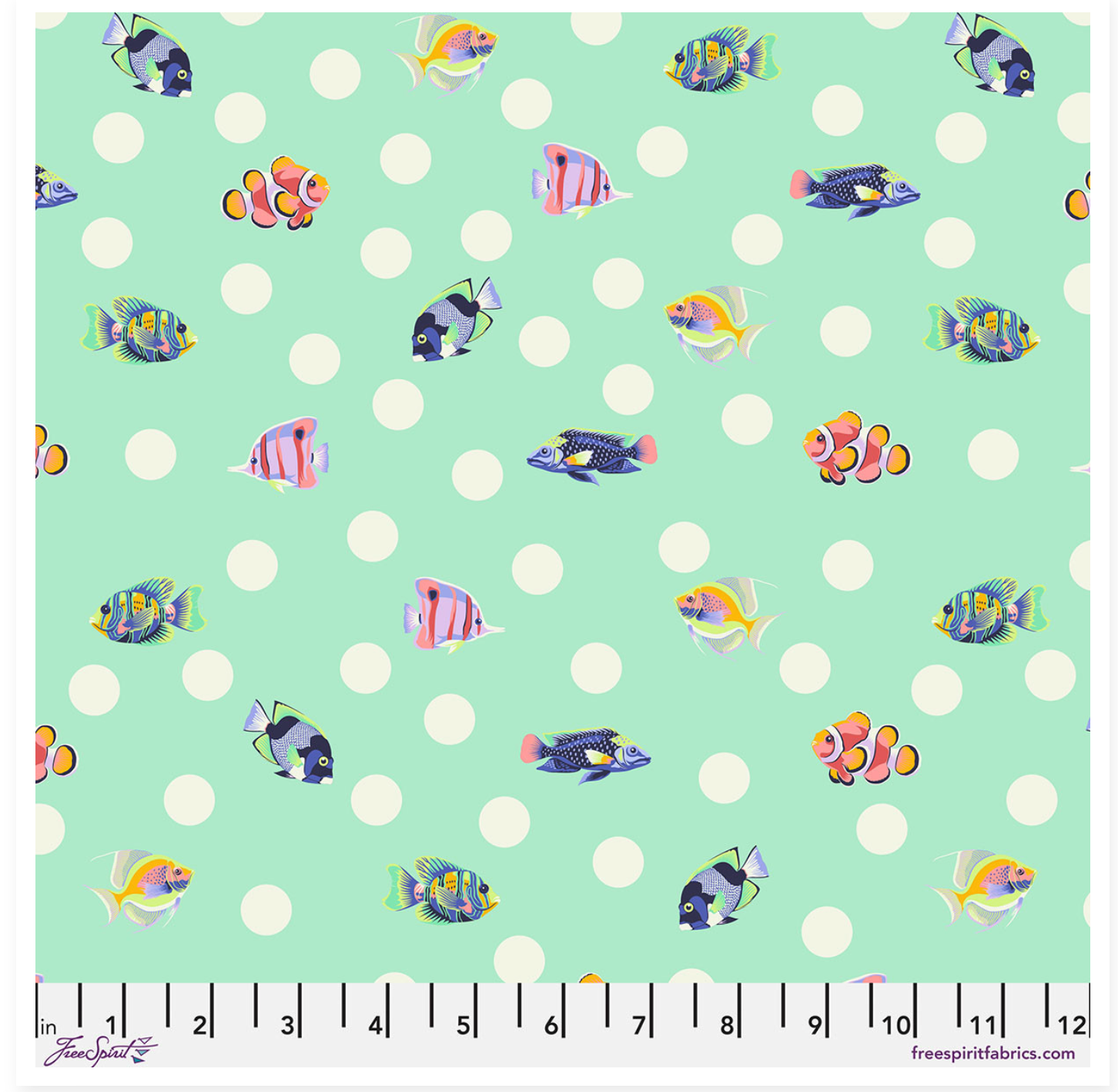 Floral Reef-Tula Pink-School Crossing-Seafoam