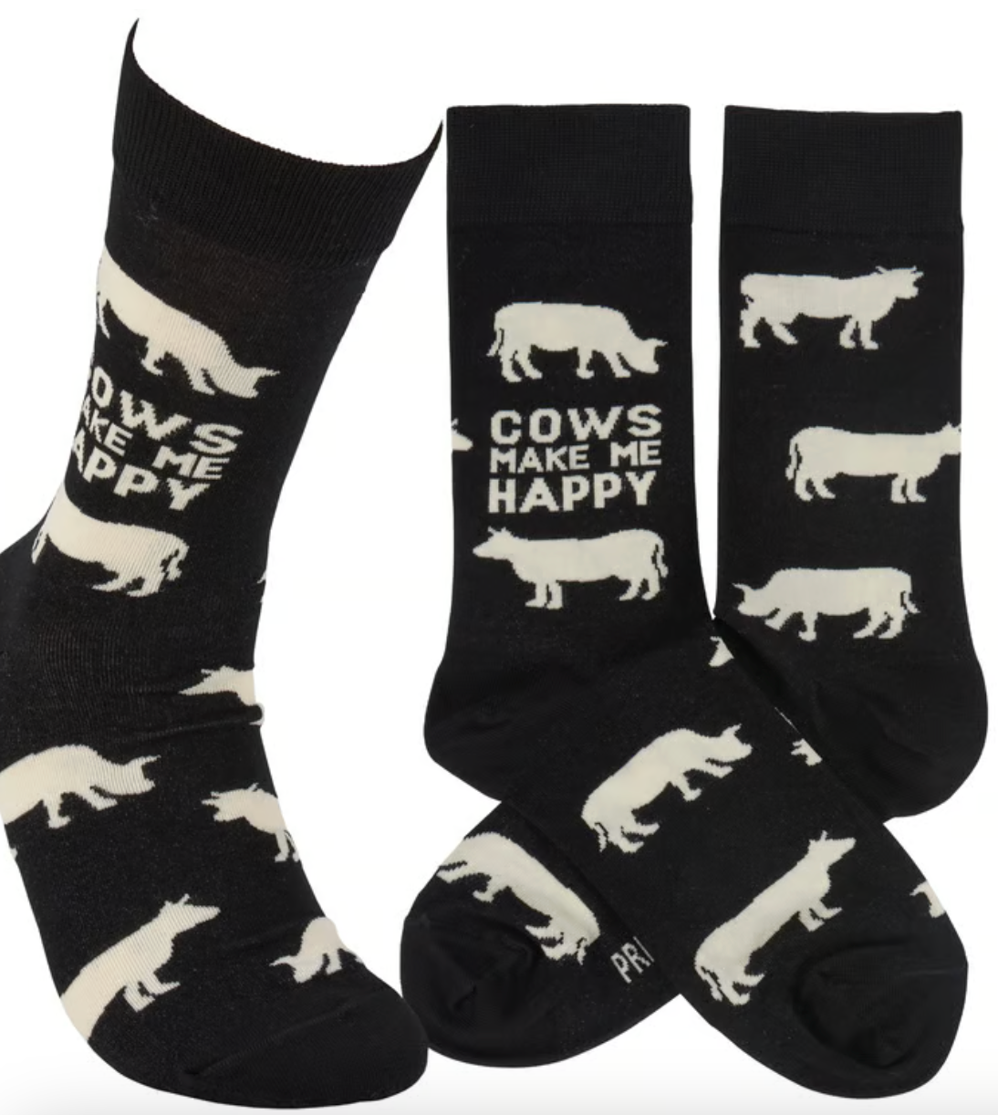 COWS MAKE ME HAPPY Socks