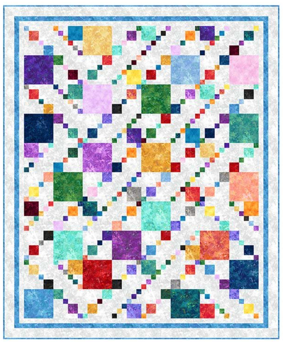 Chroma Confetti Kit, top and binding, 56x68