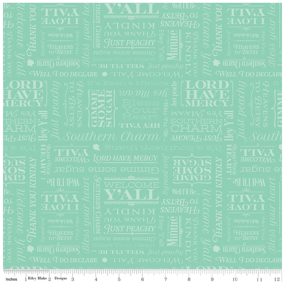 Southern Charm-Text Mint