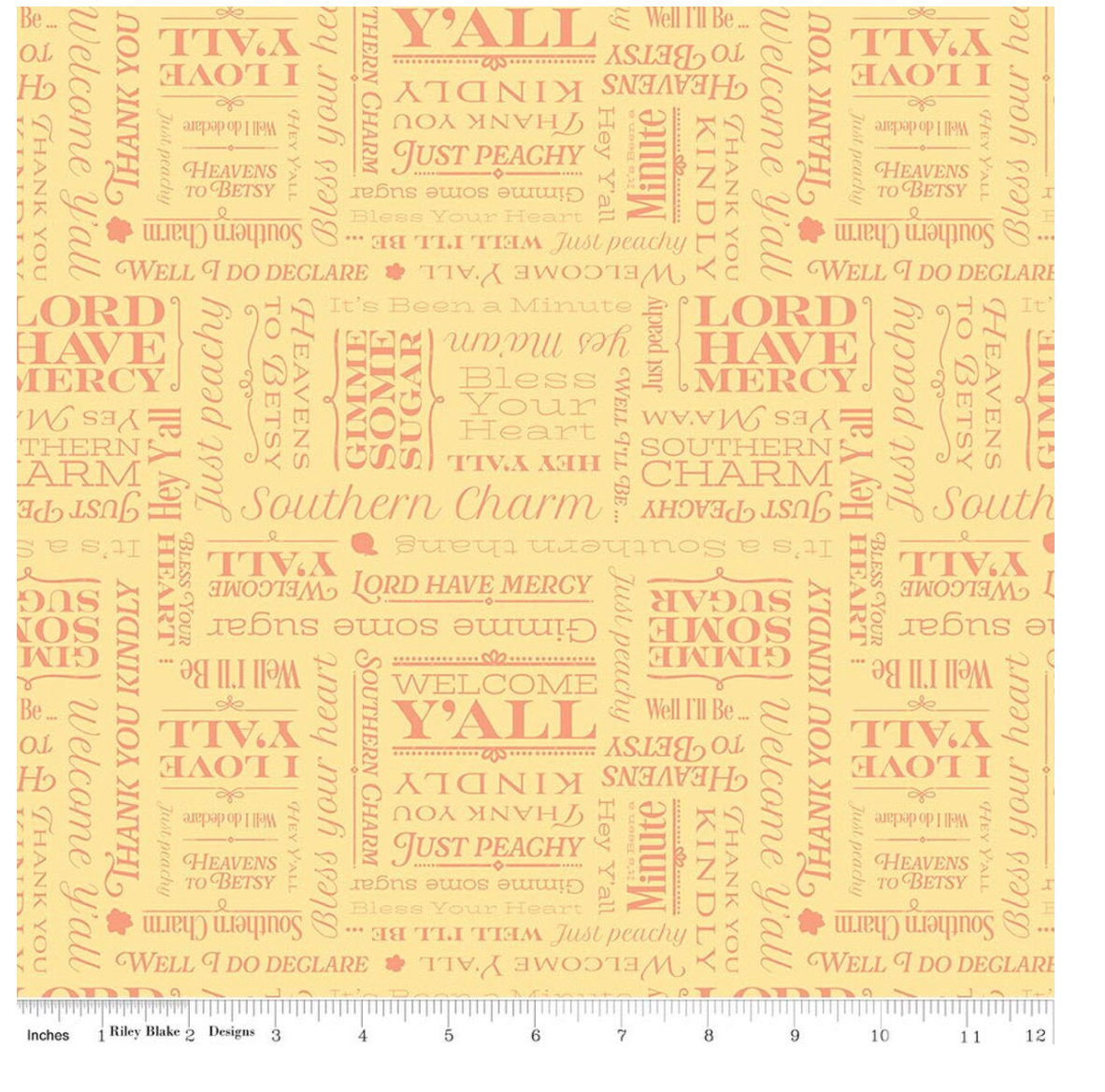 Southern Charm-Text Yellow