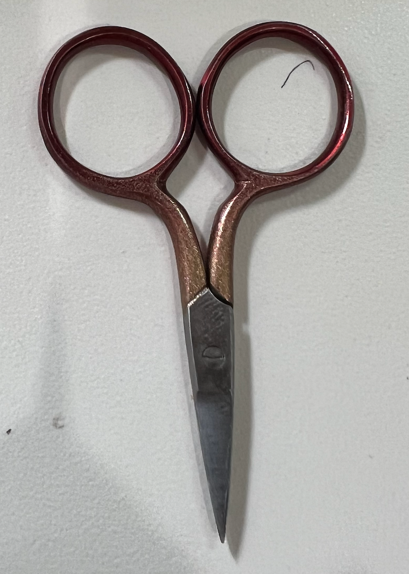 Fine Scissors 2.5 Straight Red/Gold