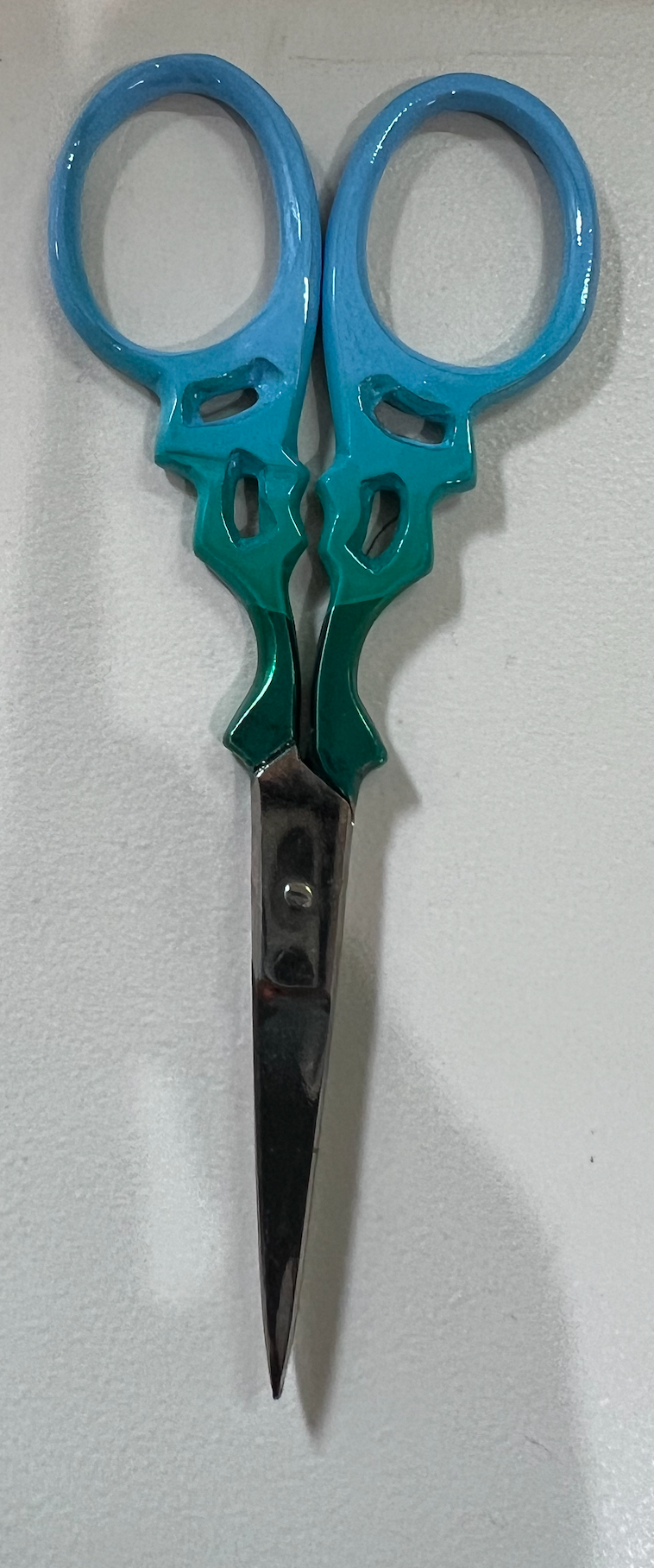 Ornate Green/Blue Scissors
