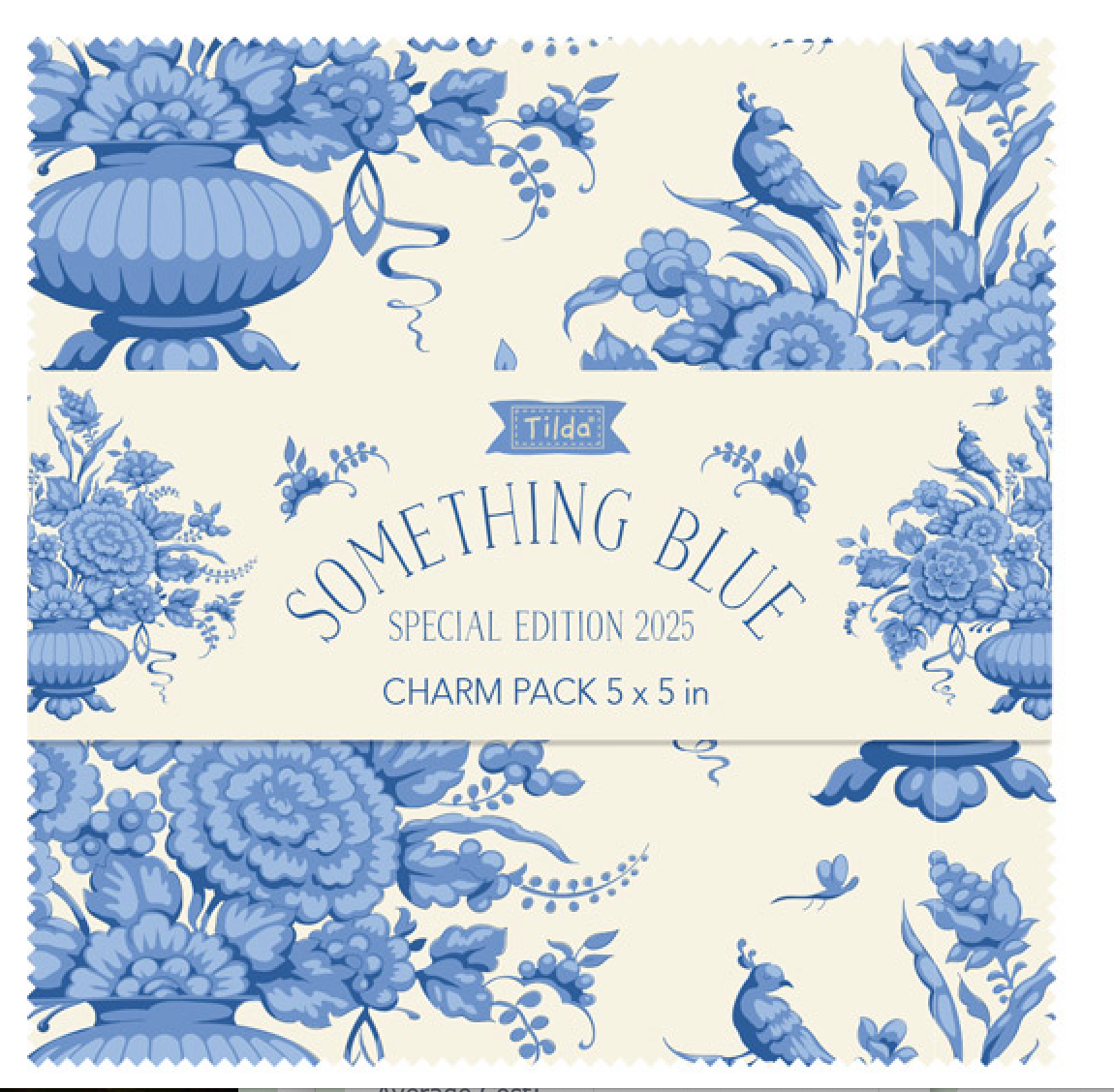 Tilda Something Blue Charm Pack-Tilda 5x5" 50 pcs