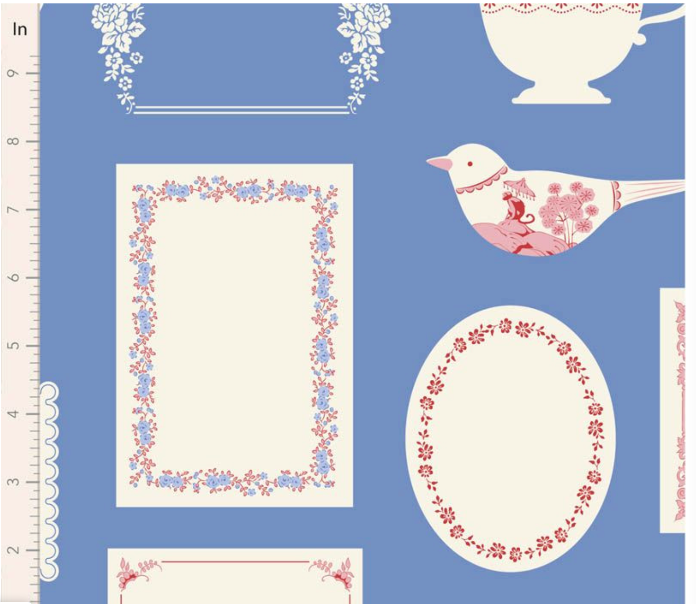 Tilda Something Blue-Labels & Ornaments Blue