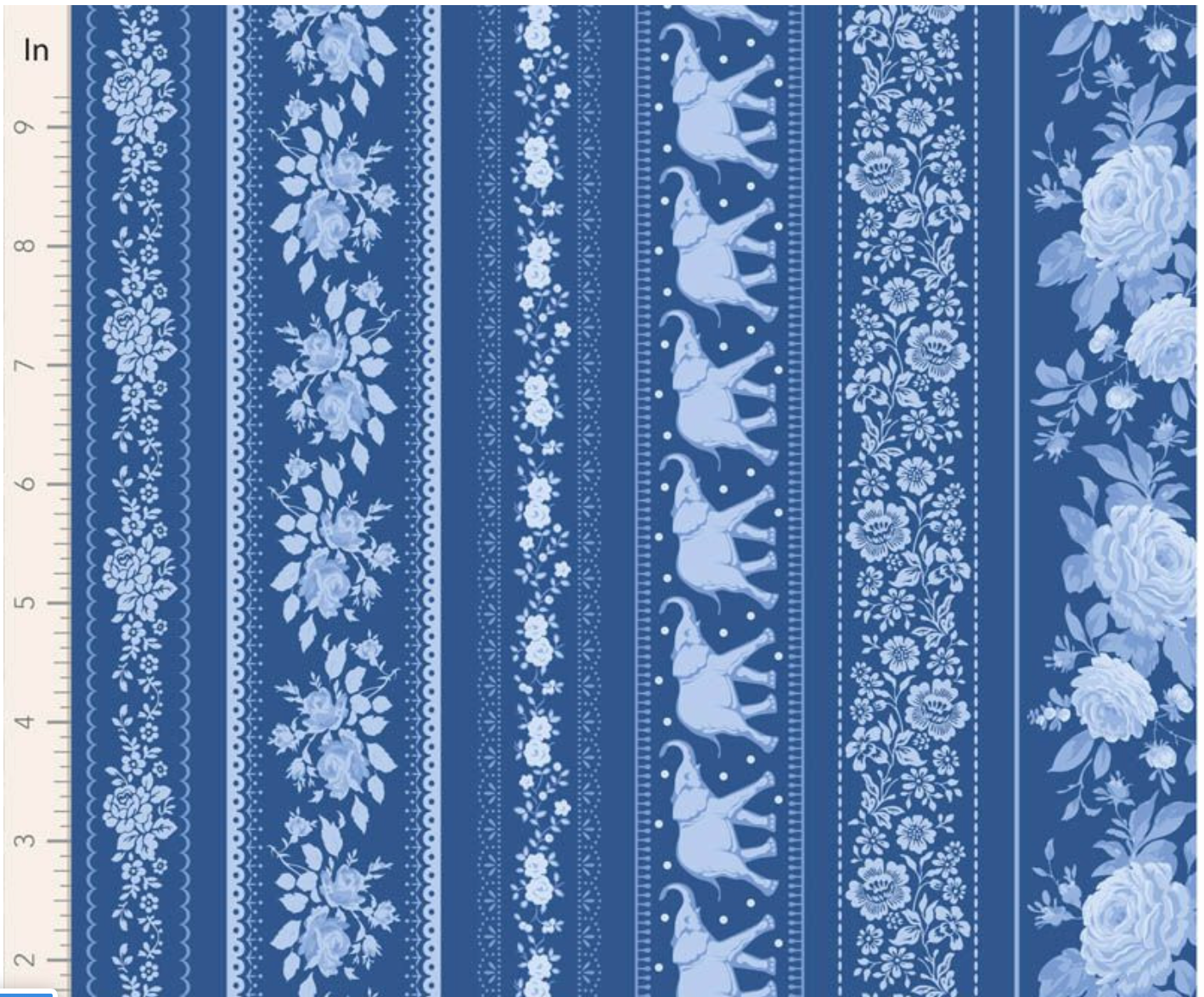 Tilda Something Blue-Borders Night