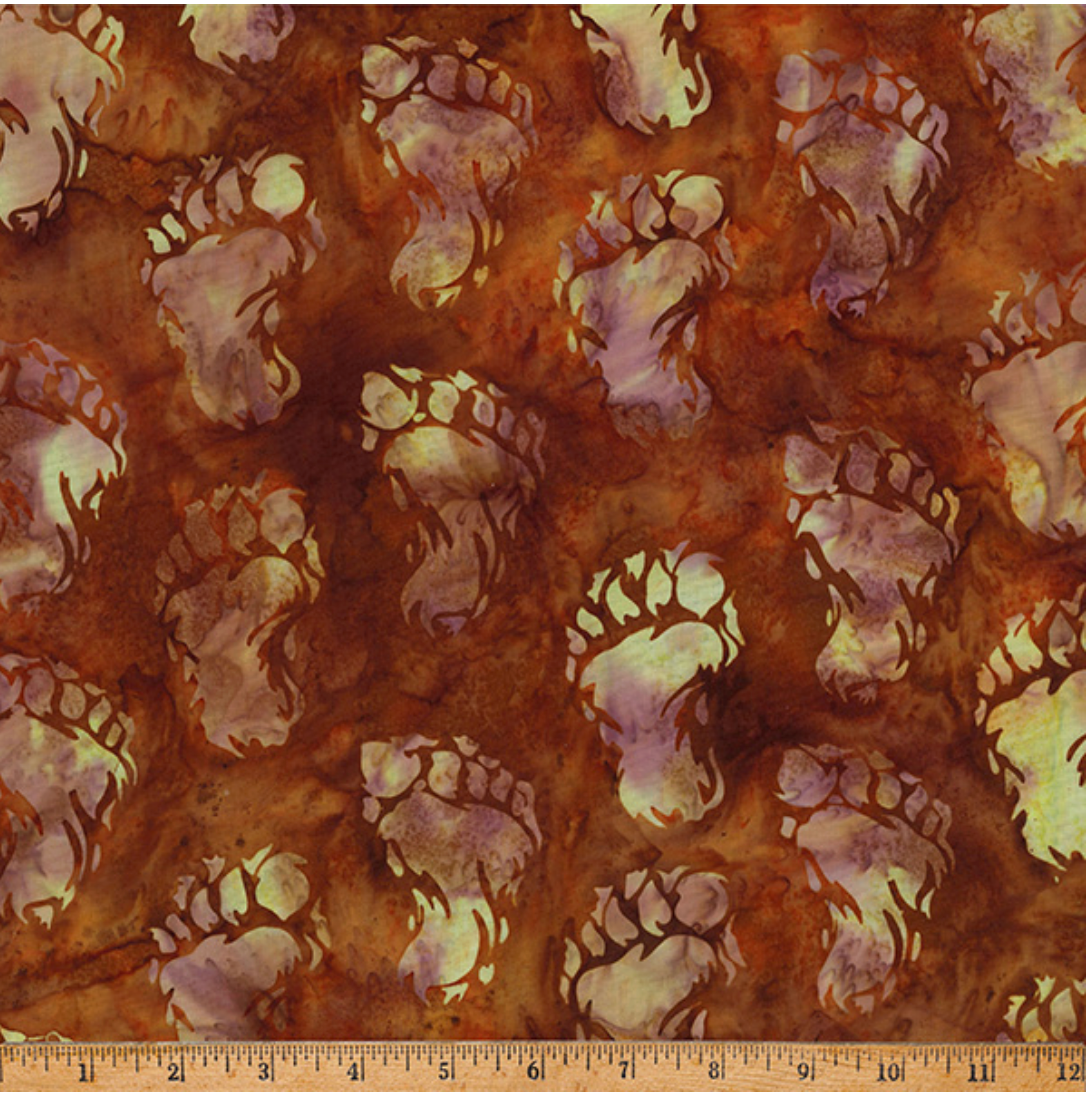 Bali Batik Bigfoot Footprint