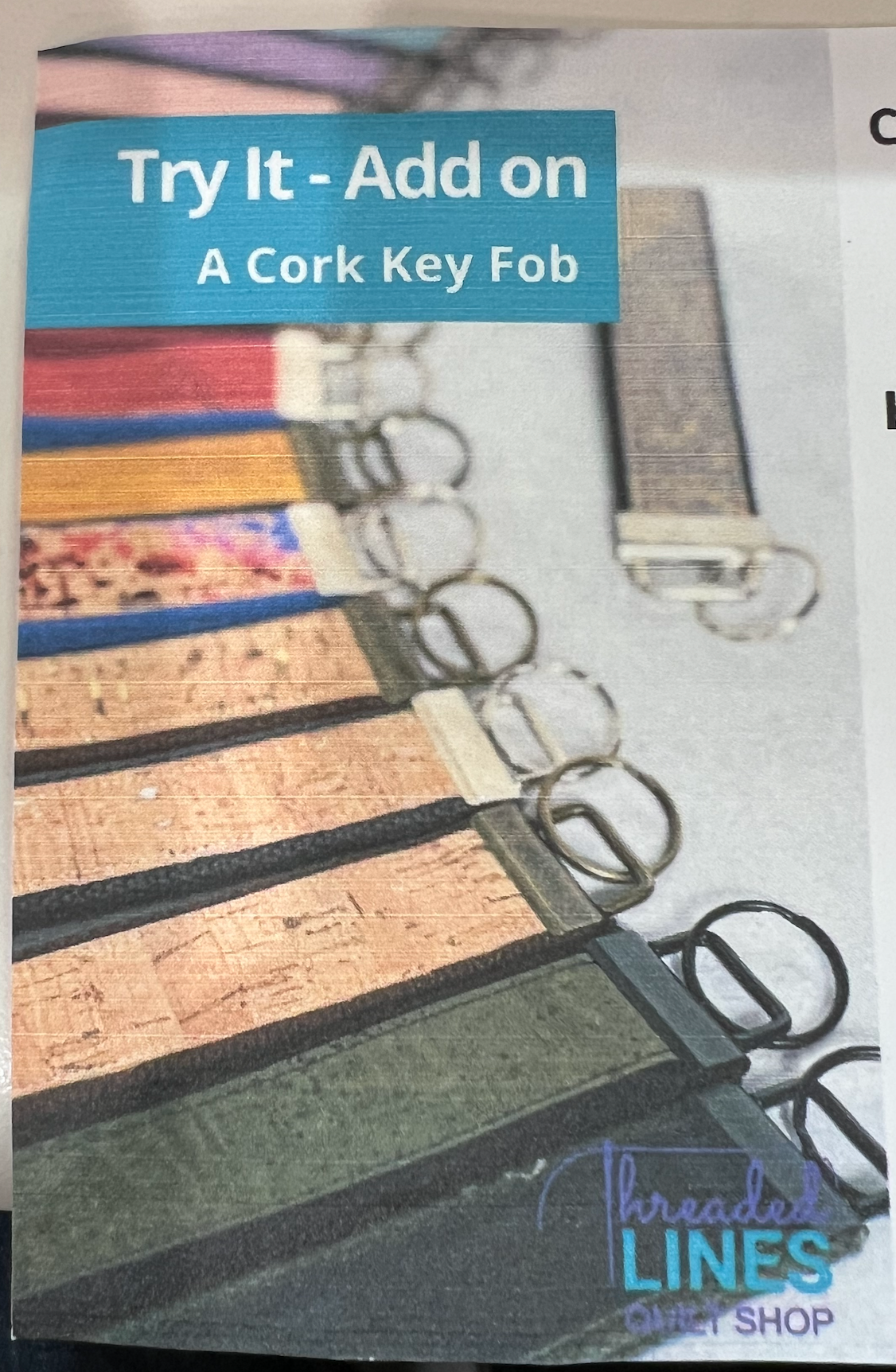 Cork Key Fob Kit-Step 1