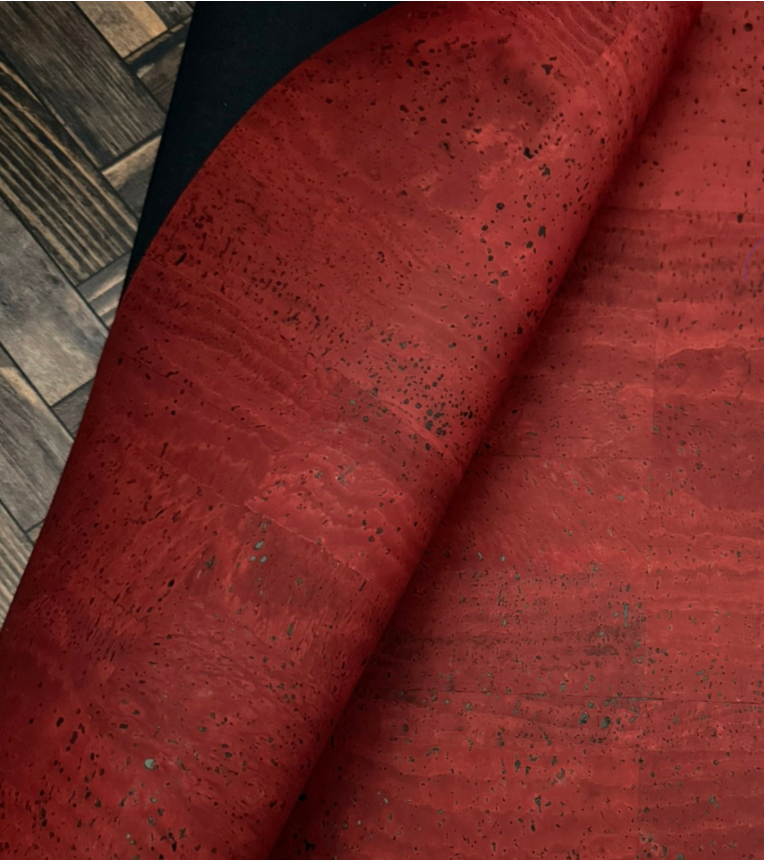 Cork Fabric in Surface Carmine-18x27"