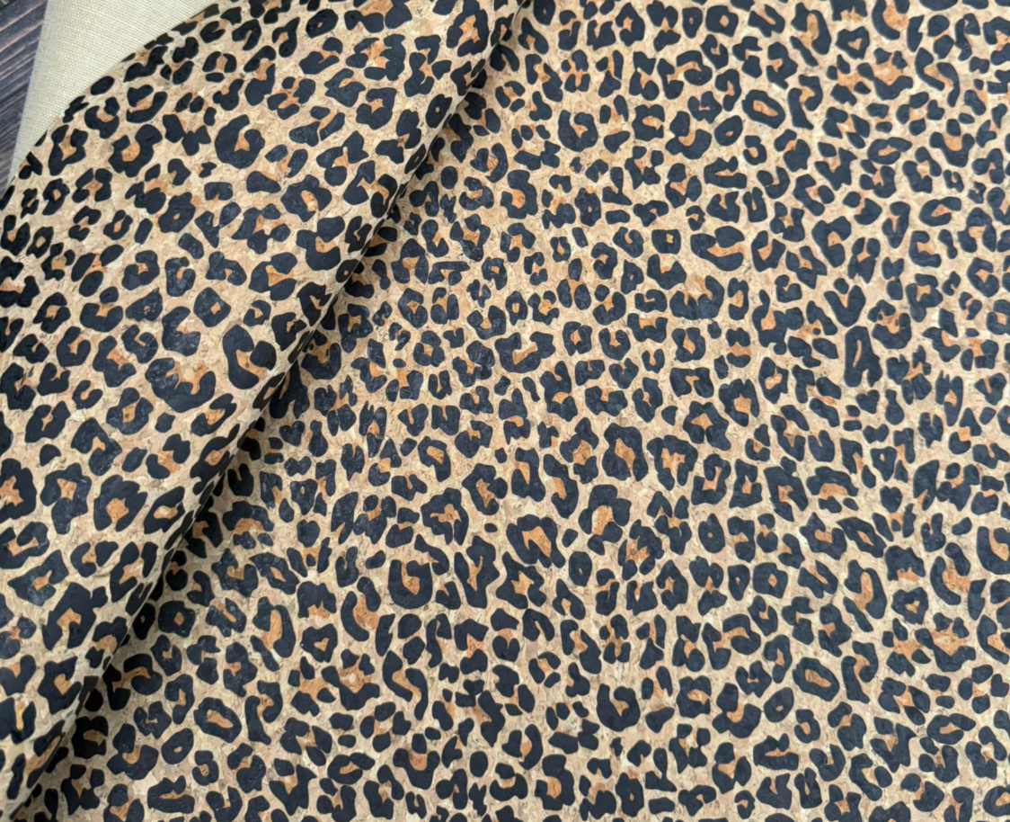 Cork Fabric in Leopard-18x27"