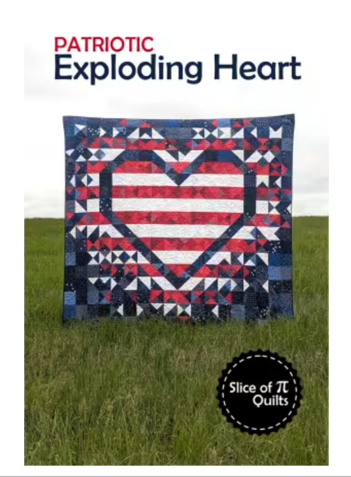 Patriotic Exploding Heart Pattern