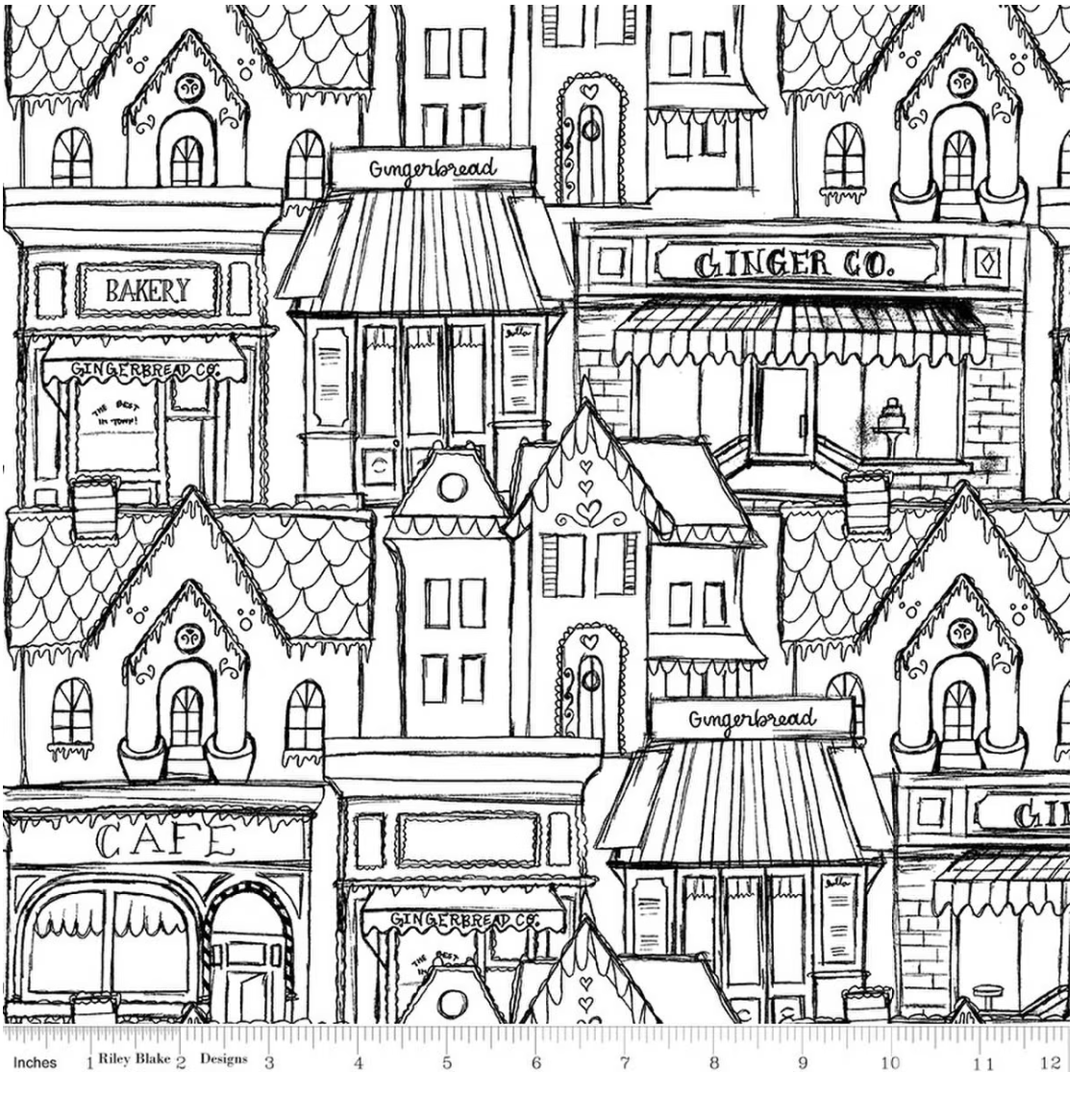 Gingerbread Village-Black