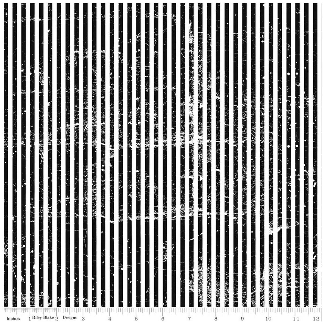Scary Scraps Stressed Stripes Black