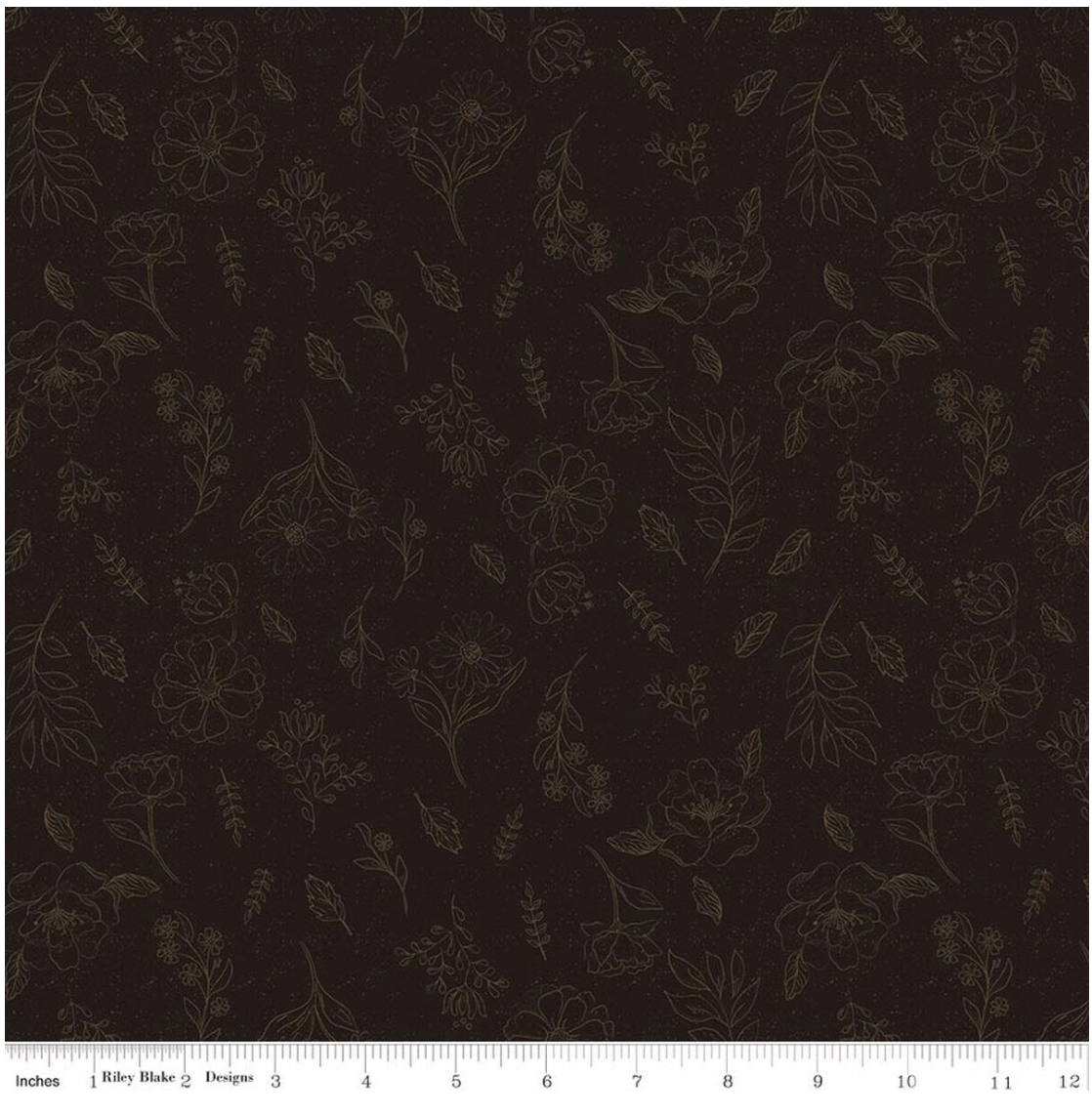 Orchard House Sketch Floral Black