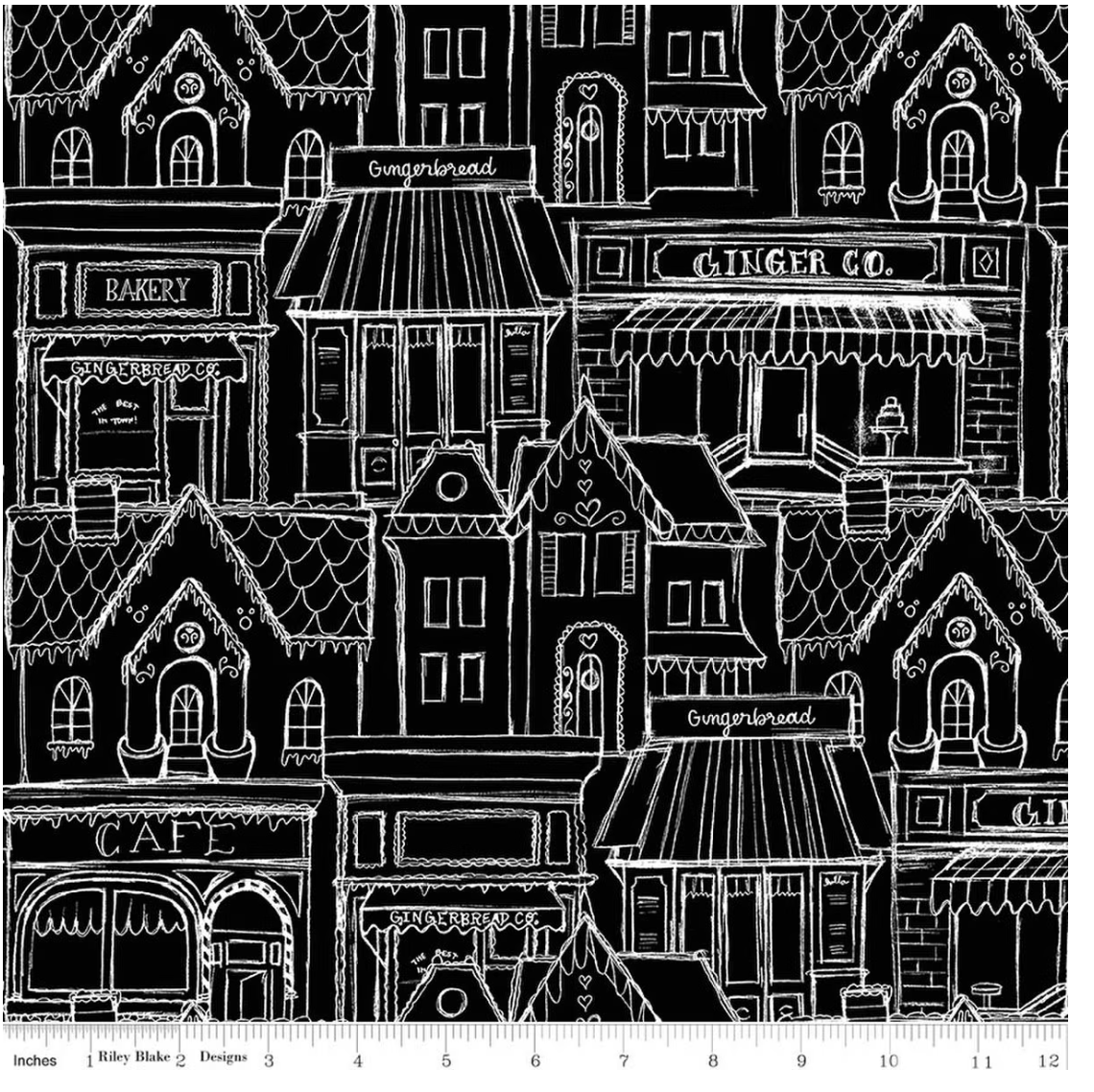 Gingerbread Village-Black
