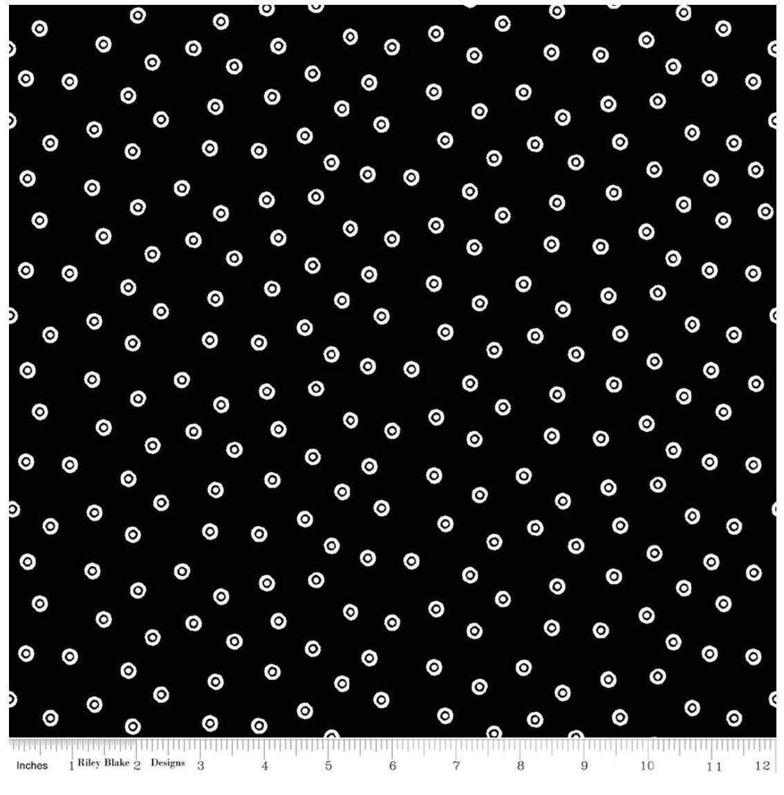 Scary Scraps-Dress Dots Black