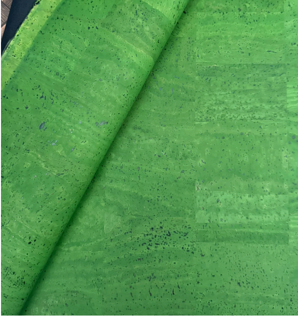 Cork Fabric in Surface Grass Green-13x18"
