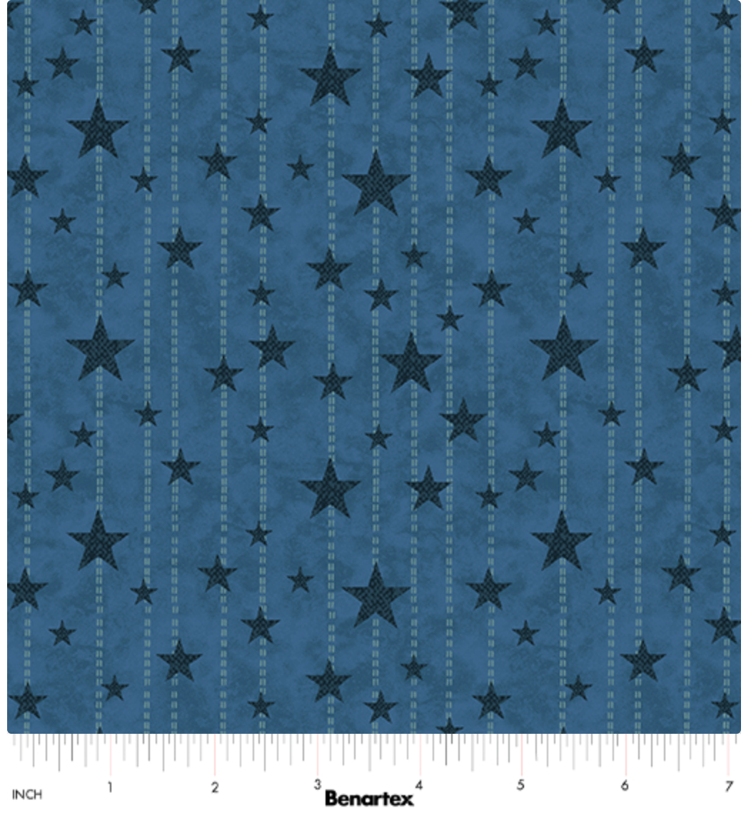 American Valor-Stitches & Stars Blue
