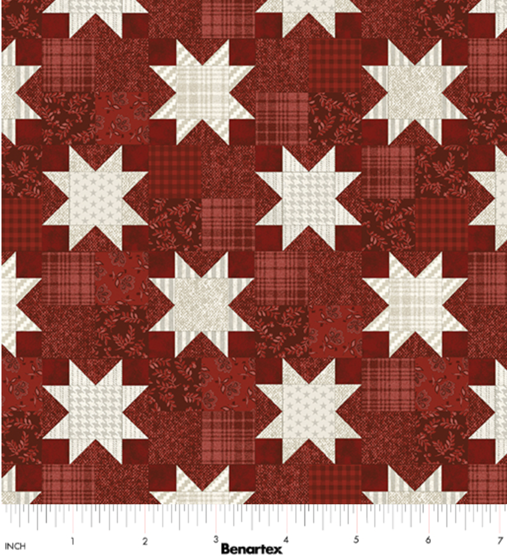 American Valor-American Quilt Dark Red