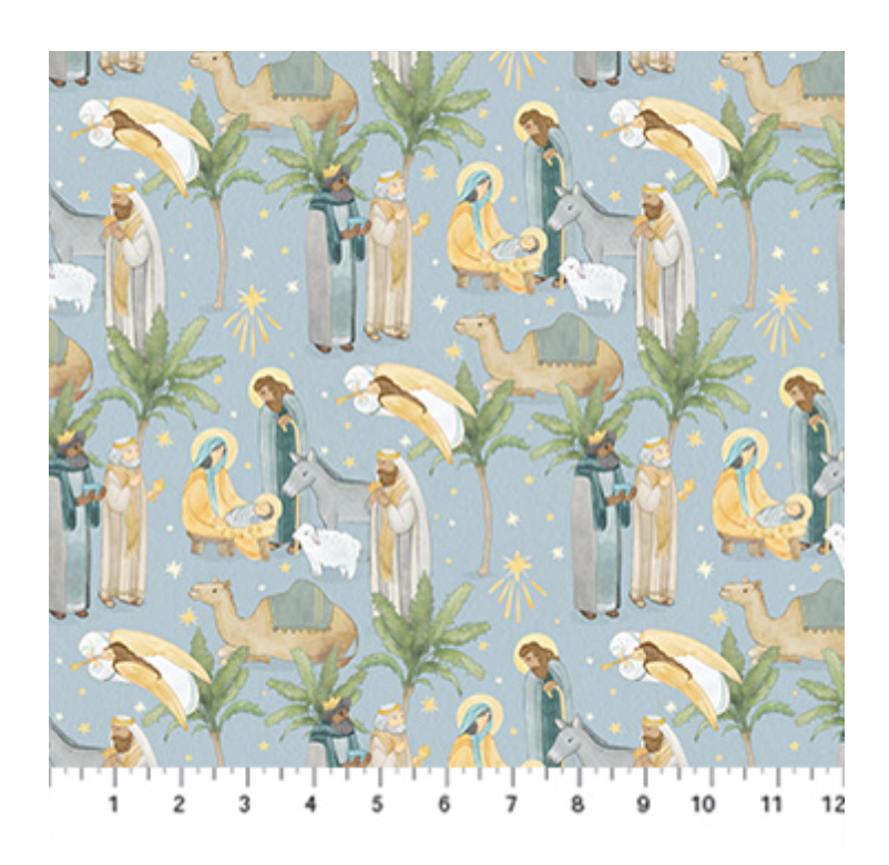 The Nativity-Blue Multi-Scenic