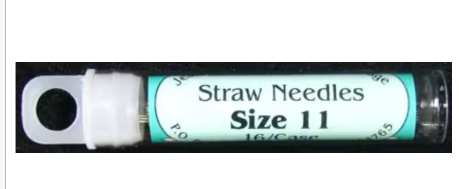 Foxglove Cottage Milliners / Straw Needle Size 11 16ct