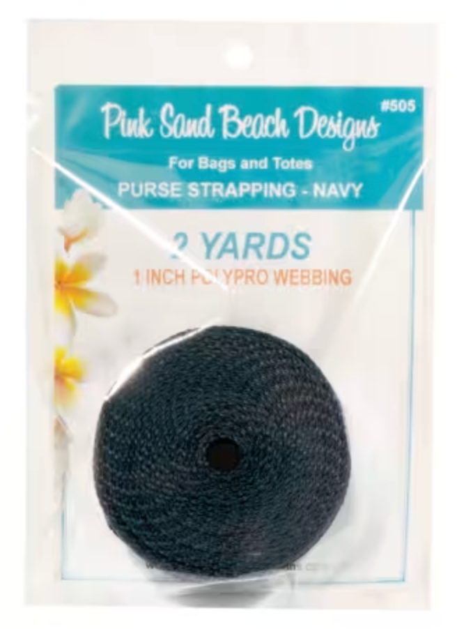 Purse Strapping 1in x 2 yds - Navy