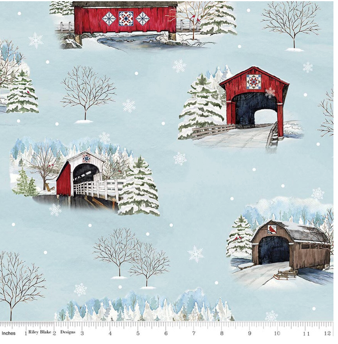 Covered Bridges in Winter-Main Iceberg