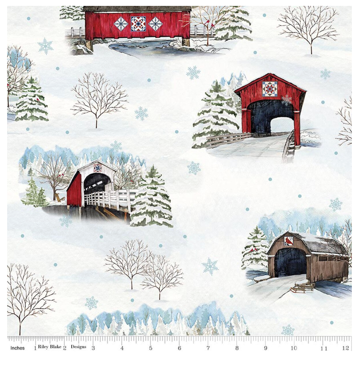 Covered Bridges in Winter-Main Snow