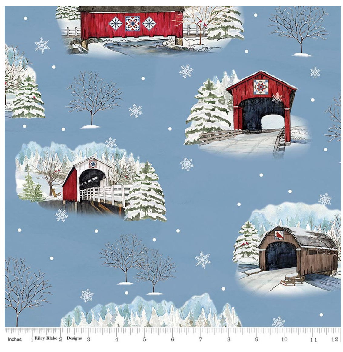 Covered Bridges in Winter-Main Snow