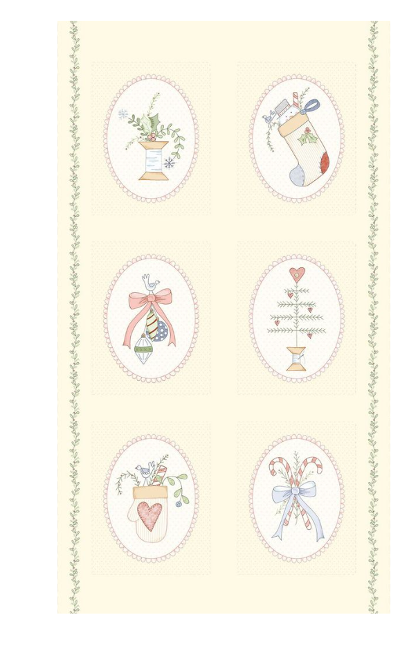 PlumCute Christamas-Panel approx 24x42"