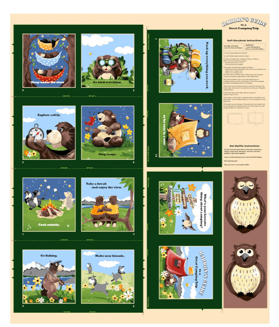 Barron Goes Camping 36" Storybook-Green
