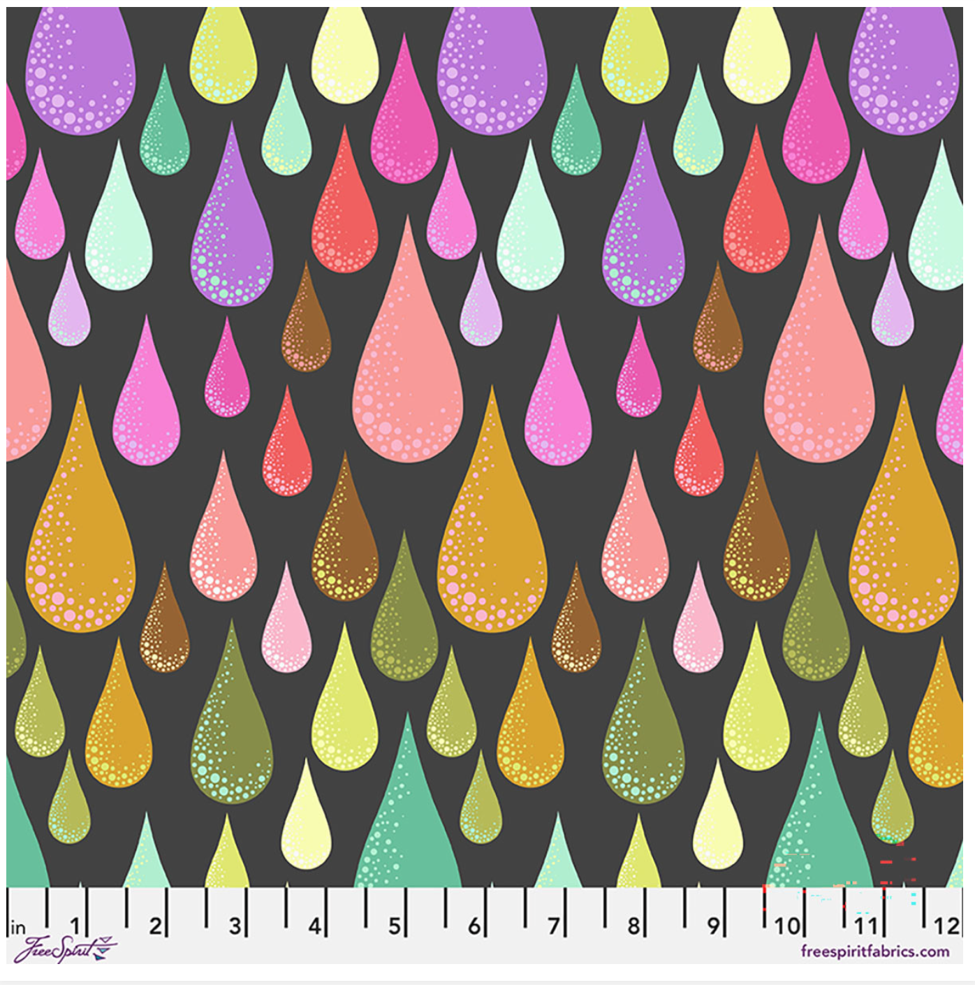 Tula Pink-Prince Charming Deja Vu-Dew Drops Licorice