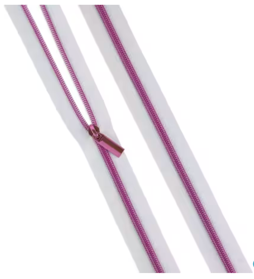White #5 Nylon Tula Pink Coil Zipper 3yds and 9 Pulls