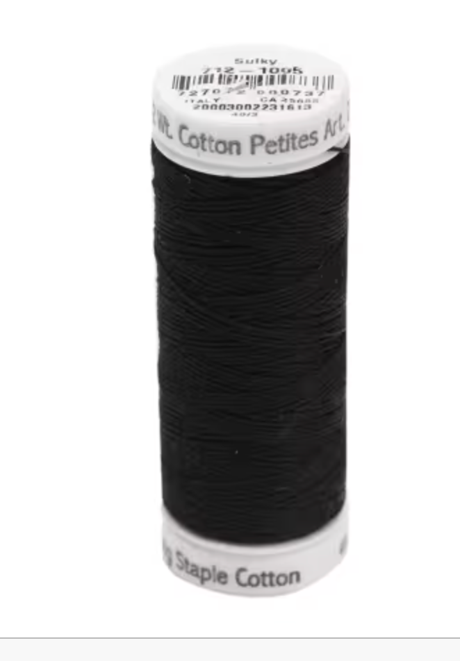 PETITES THREAD-Black 12 WT