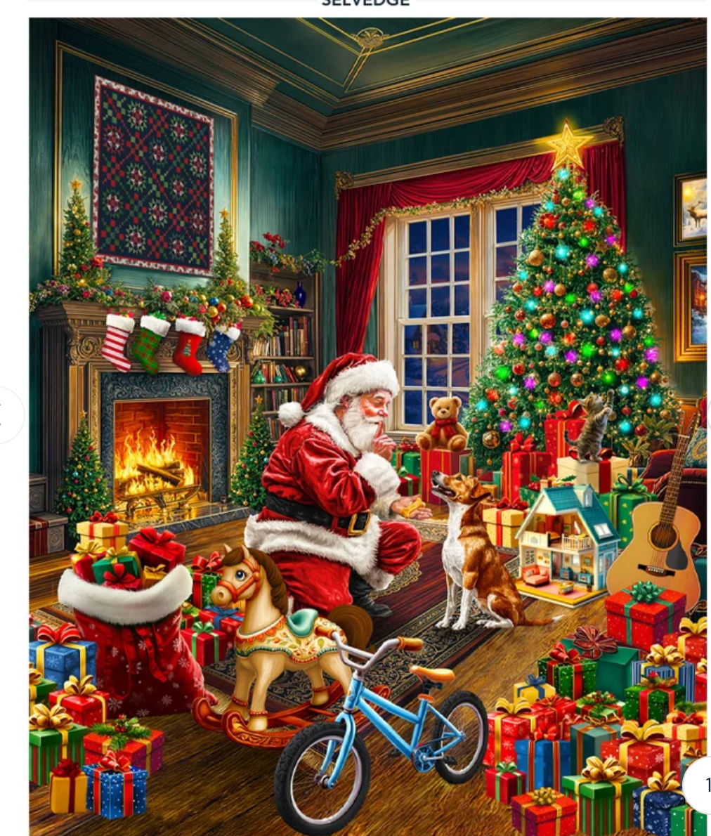 Winter Wonder-Christmas Morning Panel-approx 36x44"