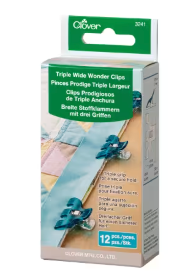Triple Wide Wonder Clips-12 ct